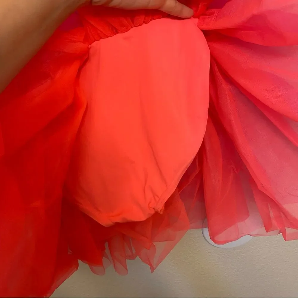 WEISSMAN Dance Costume tutu dress hot pink Girls Just Wanna Have Fun 9142 AS